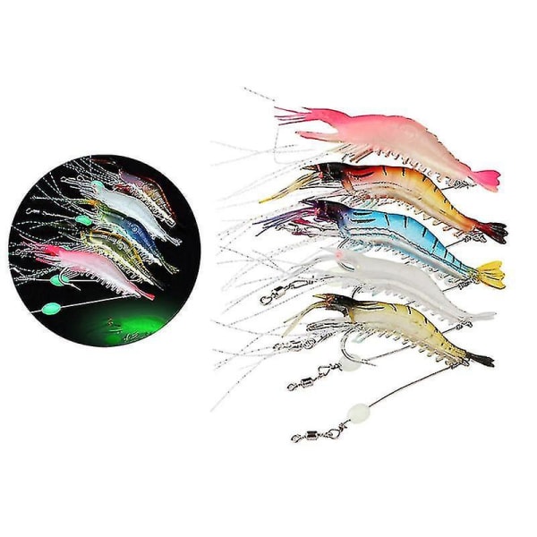 5 stk. 9cm 6g Rejer Blinkende LED Agnskroge S Blæksprutte Jig Ing Lokke Bic Agnskroge