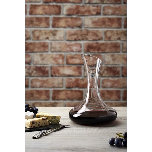ne Vinkaraffel 1,5L | Luksuriøs Vinkaraffel | Munnblåst Glass | Portvin Karaffel | 21,5cm x 19cm | Utsvinget Hals, Åpen Bunn Vinkanne | Gaveeske