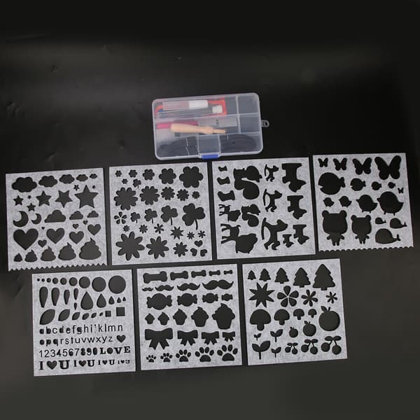 DIY Non-woven Fabric Needle Felting Template Mold Handcraft Making Tool Accessories