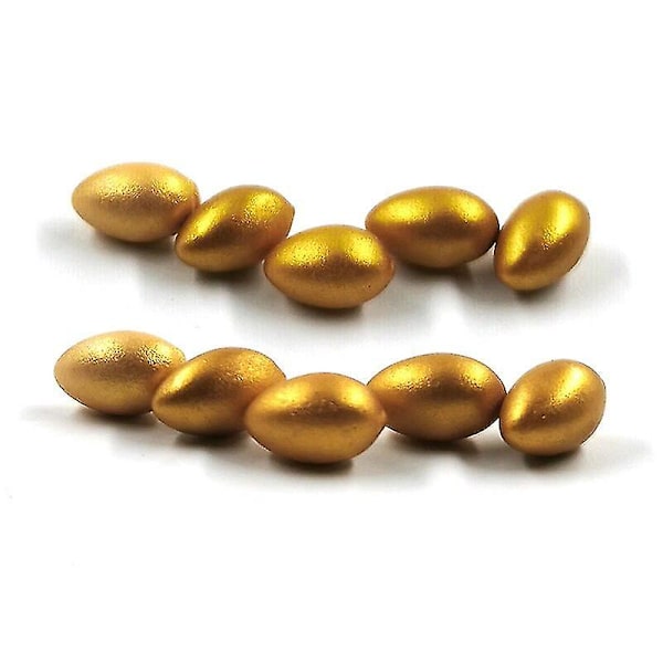 Harts Resin Liten Papegoja Fågelbo Cartoon Djurmodell Actionfigur Heminredning Figur Utbildningsgåva För Barn Heta Leksaker Set Gåva, 10 st Gyllene Ägg