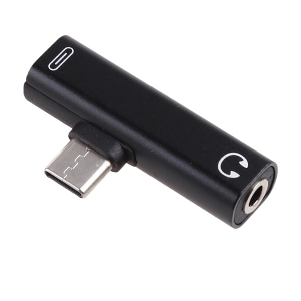 2 i 1 Type C 3.5 Aux Adapter Usb C Til 3.5mm Aux Hovedtelefon Adapter Til Mi 6 Tv