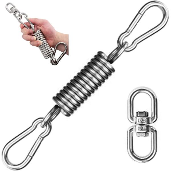 Tungt Armbågeupphängningsset, Hängkrok med Svingkarbiner för Hängmatta, Säckpåse och Luftakrobatik