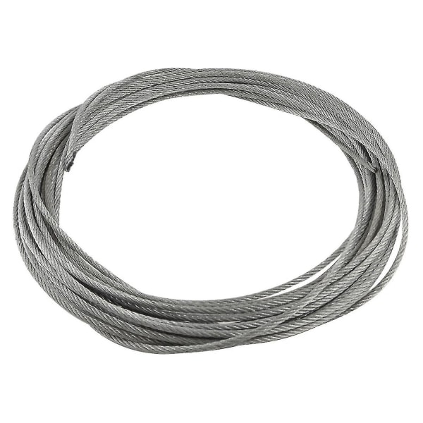 11 st rostfritt stål vajerklämmor+kabel: 10 st 3mm duplexklämmor vajerkabel repgrepp klämmor