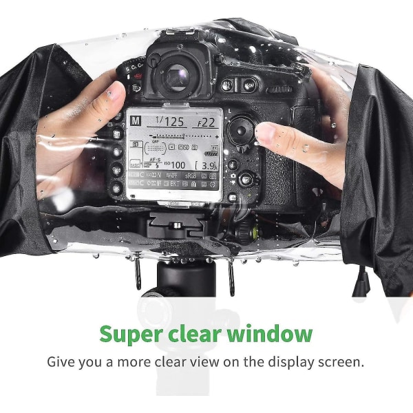 Kameraregnslag, vandtæt regnslag Kameraregnbeskyttelse til Canon Nikon og andre store digitale spejlreflekskameraer