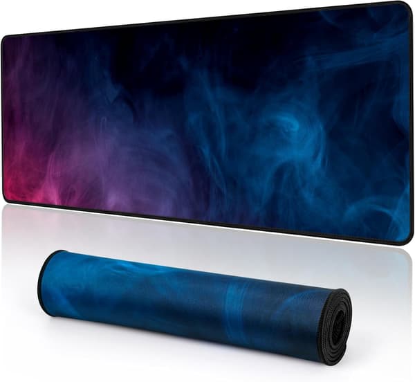 Gaming Musematte 800x300mm Stor Gaming Musematte med Sydde Kanter, XL Musematte med Sklisikker Base, Utvidede Store Musematter