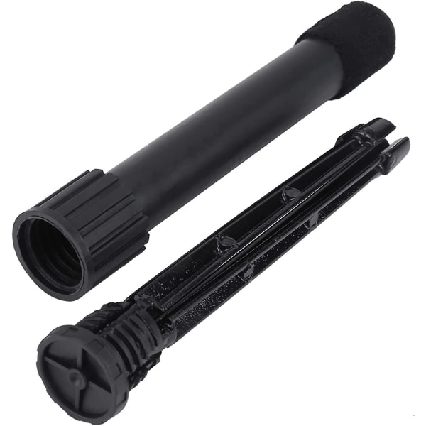 Fløjte Stativ, Bærbar Metal Foldbar Fløjte Stativ Oboe Klarinet Stativ Tilbehør (1 stk, Sort)