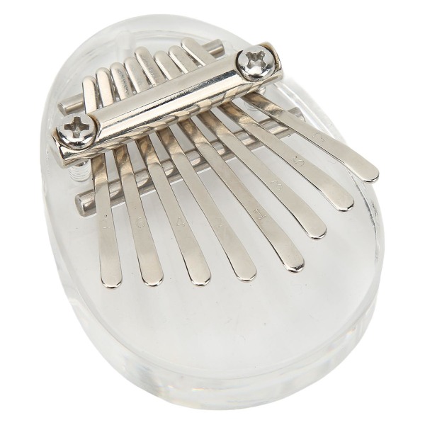 Mini Kalimba Piano med 8 Taster, Bærbar Krystall Finger-Tommelpiano-Hengende Smykke med Lanyard