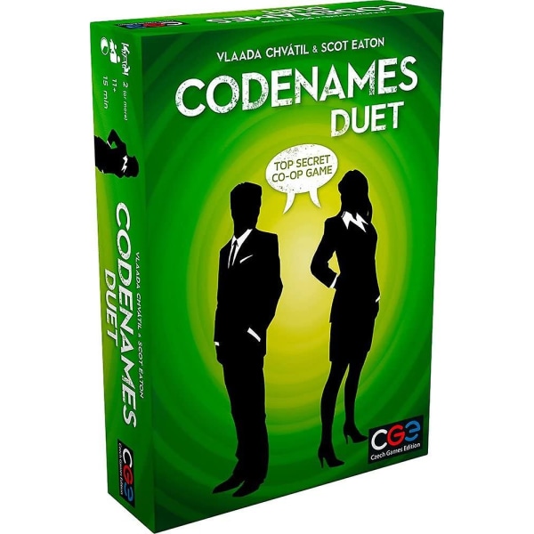 Czech Games Codenames: Duet - Kaksi pelaajan sanadeduktiopelit juhliin ja kotiin