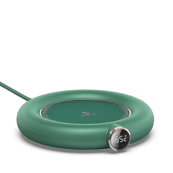 Elektrisk kopvarmer, temperaturkontrol Smart Coaster med 3 varmetilstande, grøn