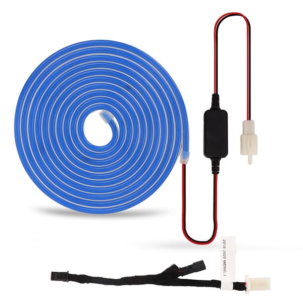LED-strip til bilens frontbagagerum, IP67, omgivelsesbelysning, erstatning for Tesla Model 3 2018-2020, DC12-16V, blå