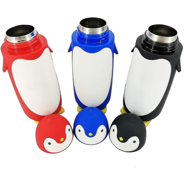 Penguin termokande vandflaske, børnerejse kaffekop, rustfrit stål varm og kold termokande kop