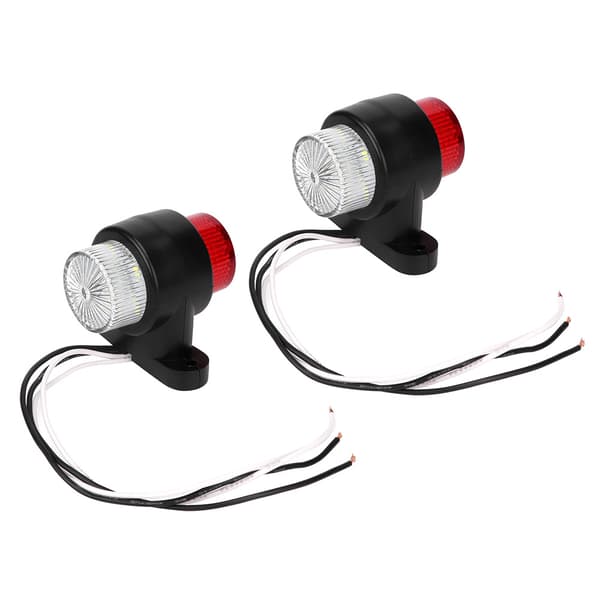 2 stk. 8 LED lastbil lys sideblinklys advarselslys til trailer 10-30V
