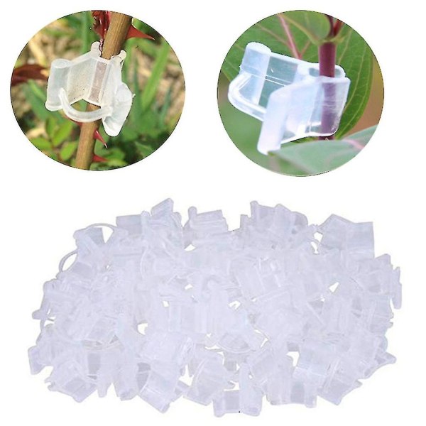 100 st Plast Ympningsklämmor Mini Trädgårdsredskap Fröplanta (2 mm