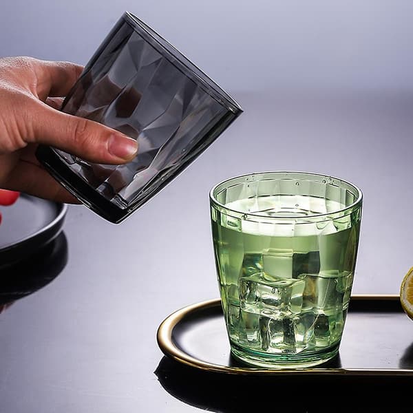 Okrossbara dricksglas 490 ml akryl okrossbara vattenglas ölglas klara
