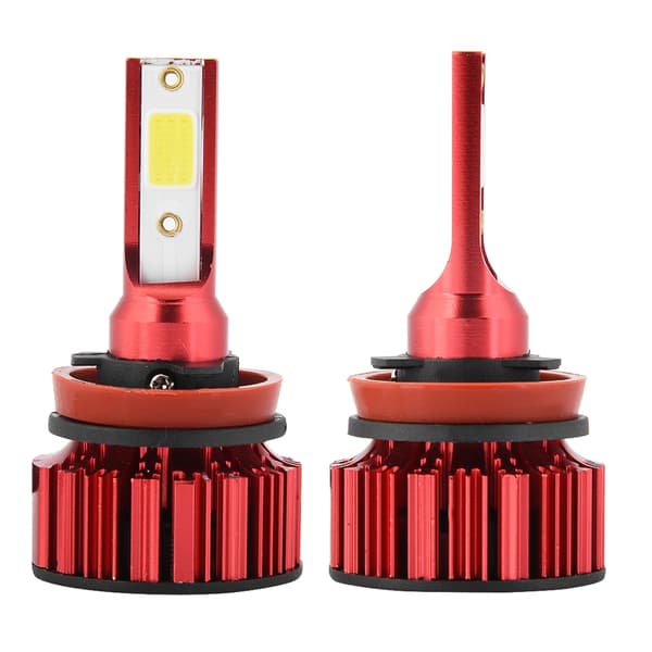 1 par supersterke bil-LED-frontlyssett frontlyspærer 6000K 50W H8