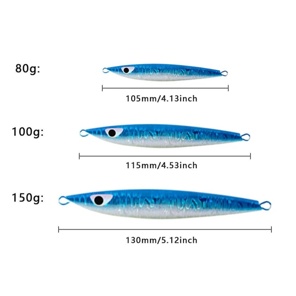 Bärbar med krok, realistisk fiskebete, metallfiskformad jiggbete