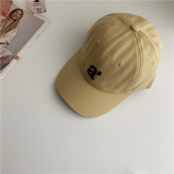 Brodert lue justerbar baseballcaps Khaki