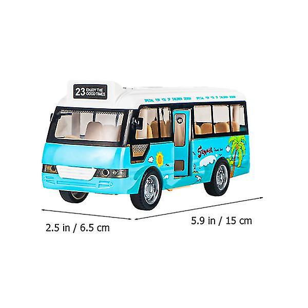 Skolebus Model Legetøj Simuleringsbus Legetøj Børnebus Legetøj Med Lys Og Musik