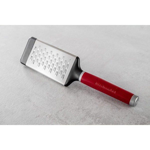 d Core Medium Etched Grater, Empire Red, 11,6 tommer, Rustfrit Rustfrit Stål, KAG320OHERE, DX260 Cheese Grater Tin Opener