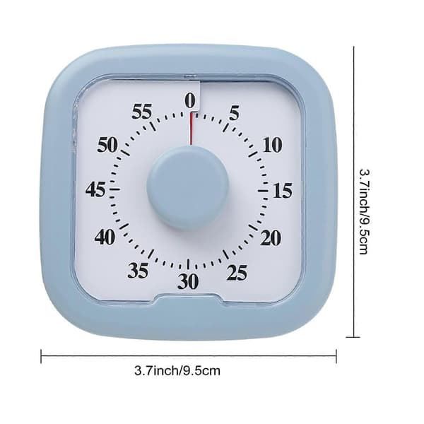 Visuel nedtællingstimer til køkkenmøder Stille magnetisk timer Letlæseligt display 60 minutters timer til klasseværelseslæring