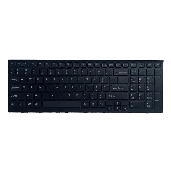 Engelsk tastatur med US-layout for Sony VPC-EH VPCEH-serien, svart ramme