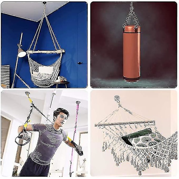 Takkrok Hängande Stol 360 Swivel Hook, Rostfritt Stål Utomhusfäste Upp Till 500kg För Takmontering Hängande Stol Hängmatta Stämpling