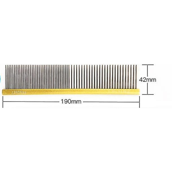 Dog Comb Long Thick Hair Fur Removal Brush Stainless Steel Pets Dog Cat Grooming Combs