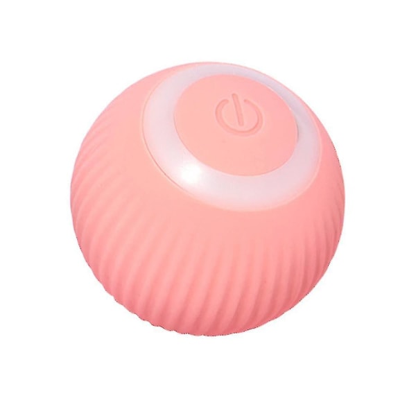 Smart Interactive Cat Toy Ball, Usb Genopladelig Automatisk Rolling Ball, Stimulate Cats Fun Pink