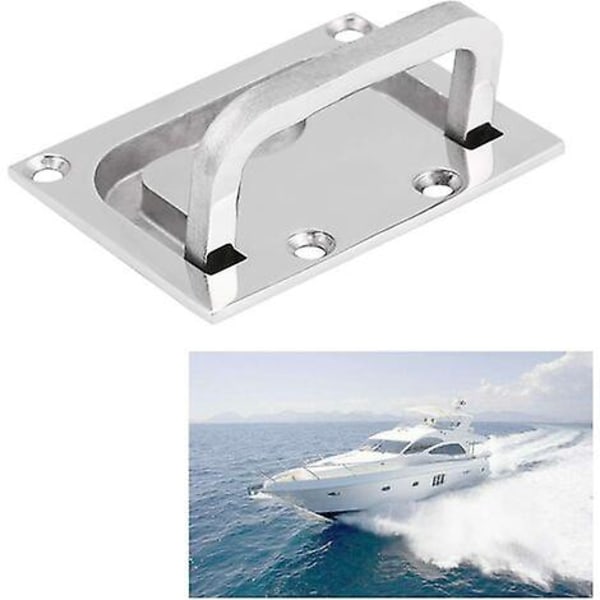 Boat Flush Hatch Locker, træk forsænket luge Bådhåndtag Rustfrit stål skab Løft Træk håndtag