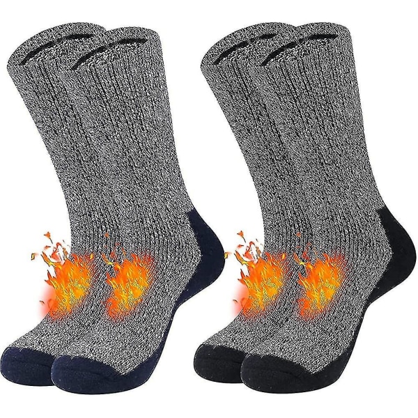 2 par 80% merinould varme sokker herre vinter termisk varme skistrømper