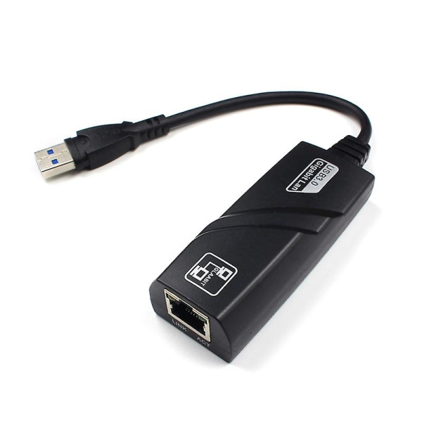 Kabelansluten USB 3.0 till Gigabit Ethernet Rj45 Lan 1000mbps nätverksadapter Ethernet PC