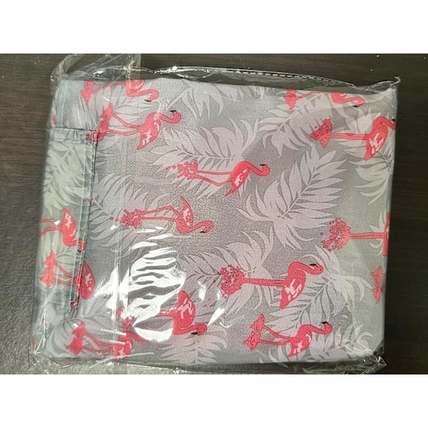 Stor kapacitet Lazy Makeup Toiletry Bag Dragsko Bärbar Resa Casual Vattentät Snabb Pack Magic Makeup Förvaringsväska Perfekt för kvinnor Flickor (F Flamingo