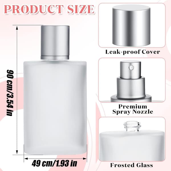 30 ml genopfyldelig parfumeflaske med spray