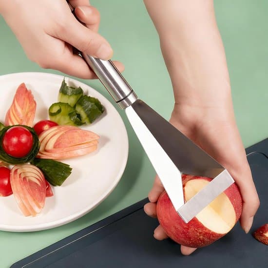 Fruktkutter - Trekantet Form - Grønnsakskutter - Fruktkutter - Fruktkutter i Rustfritt Stål - Trekantet DIY Kutteverktøy - for Hjemmelaging