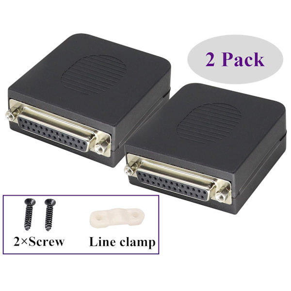 DB25 Hun Breakout Board Connector DB25 Lang Bolte 2 Række Hun 25-bens Loddefri Serial Port Adapter til Terminal Connector Skilt FemaleNut