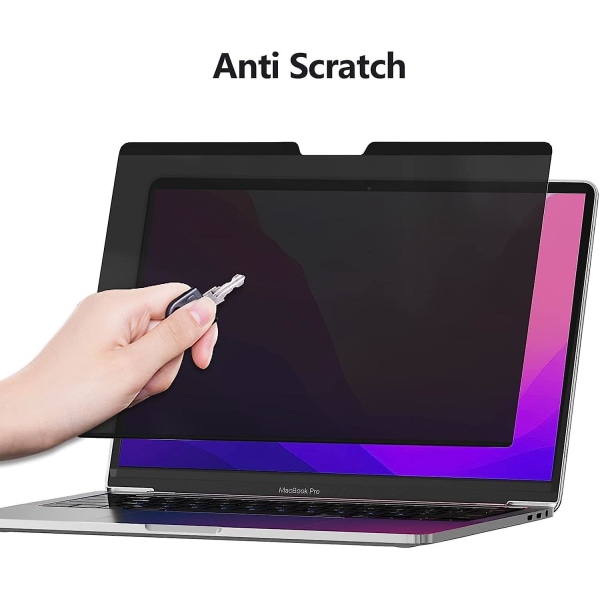 Macbook Pro 13 tum (2016-2022, M1, M2) Sekretessskärmsfilter Magnetiskt skydd Avtagbart och återanvändbart skärmskydd Anti-skrapa Enkel installation på sekunder