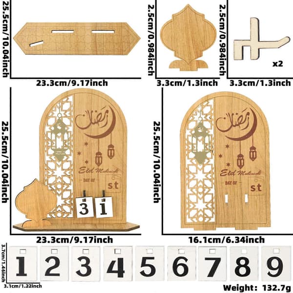 Ramadan Kalender Tre Eid Mubarak Adventskalender Ramadan Dekorasjon 31 Dagers Nedtelling Ramadan Dekorasjon