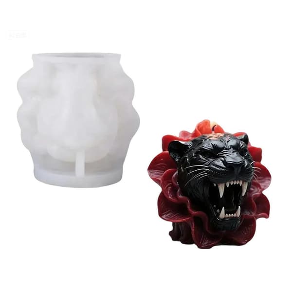 Silikone Lysform til Lysfremstilling, Leopard Epoxy Resin Støbeform til Fremstilling af Aromaterapi Lys Boligindretning