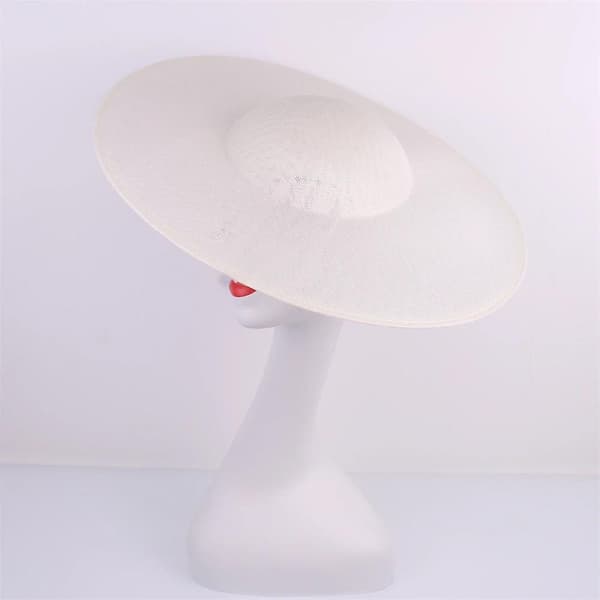 40 cm Bröllopsfascinator Basmössa - DIY Hattillbehör Pillbox Halsstycke