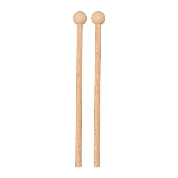 Treklubber Percussion Sticks Percussion Mallets for Glockenspiel, xylofon, energiklokke, treblokk, bjeller, slagverksinstrument (2 stk, tre farge)