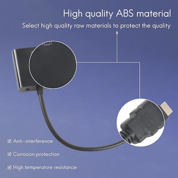 1080p till VGA med O-omvandlaradapter USB-videokabel