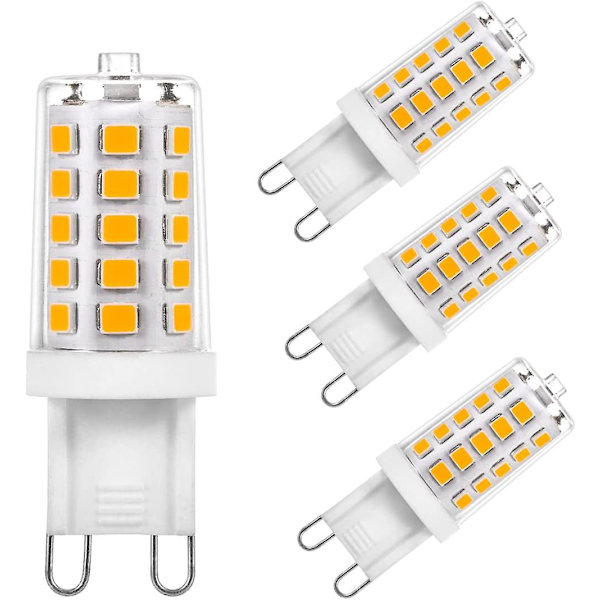 G9 Pære 3W LED Varmt Hvid 3000K LED Glødepærer Pære 360 Grader 350lm AC 220-240V 4-pak