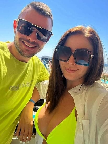 Oversized solbriller til kvinder, firkantede, store modesolbriller med UV400-beskyttelse