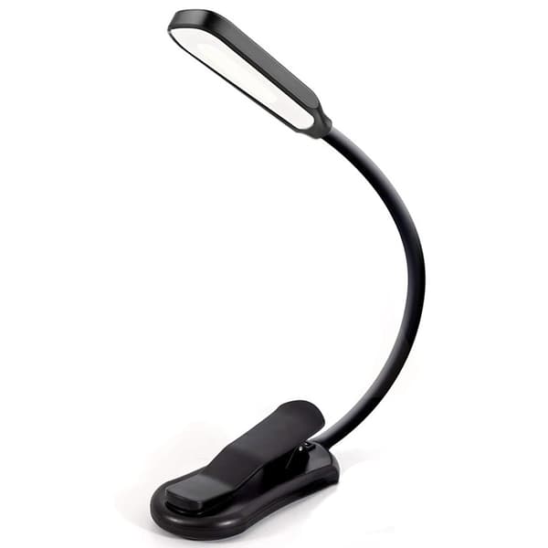 BekaTech 7 LED -lukulamppu 3 valotilalla, musta
