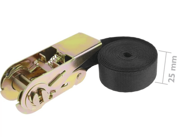 4-pak skraldestropper 3 m x 25 mm, sort