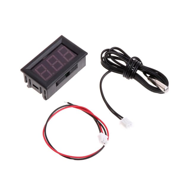 -50~110 C For DC 12V Digital LED Termometer Bil Temperaturmonitor Panel Meg Grønn