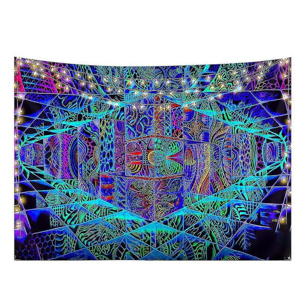 3d Space Trippy Tapestry Psykedelisk Væghængende Sengetæppe