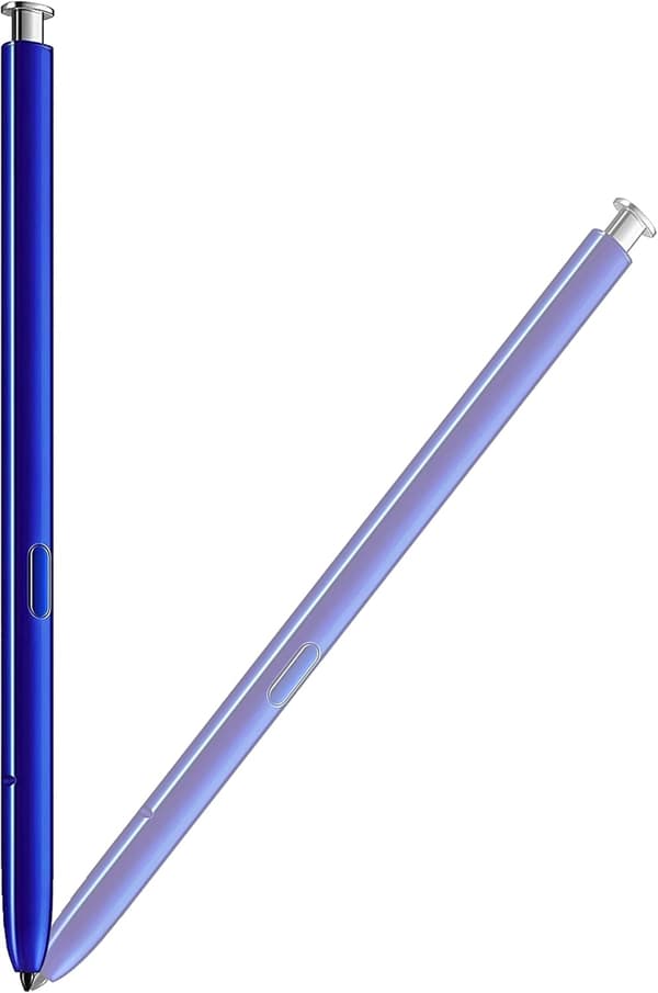 2-pak Blå Sølv Note 10 Pen Udskiftning til Galaxy Note 10 Note