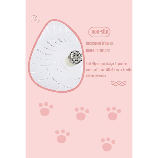 Hamsterin juoksupyörä pidikkeellä Mute Toy (valkoinen) 1 kpl (b-2-v)