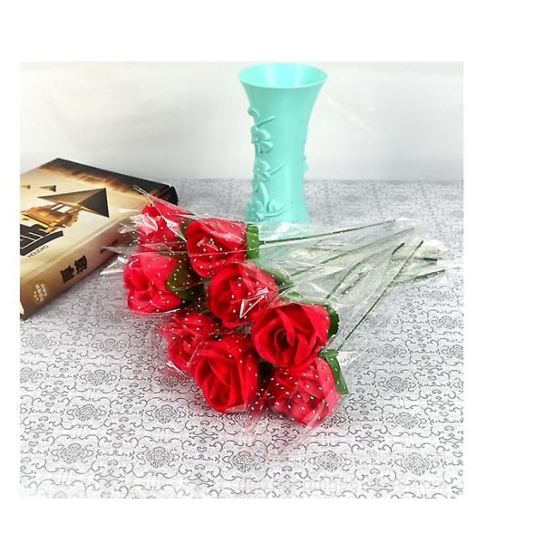 Imitation Silk Flowers, Single Valentine's Day, Qr Code Gift Wrapping Roses, Rose Gift 10 Pieces